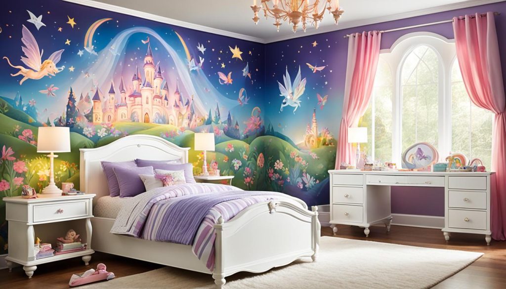 Fantasy-themed furniture in a child's bedroom