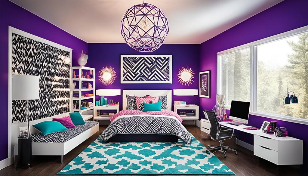 Fashion-inspired teen bedroom lighting