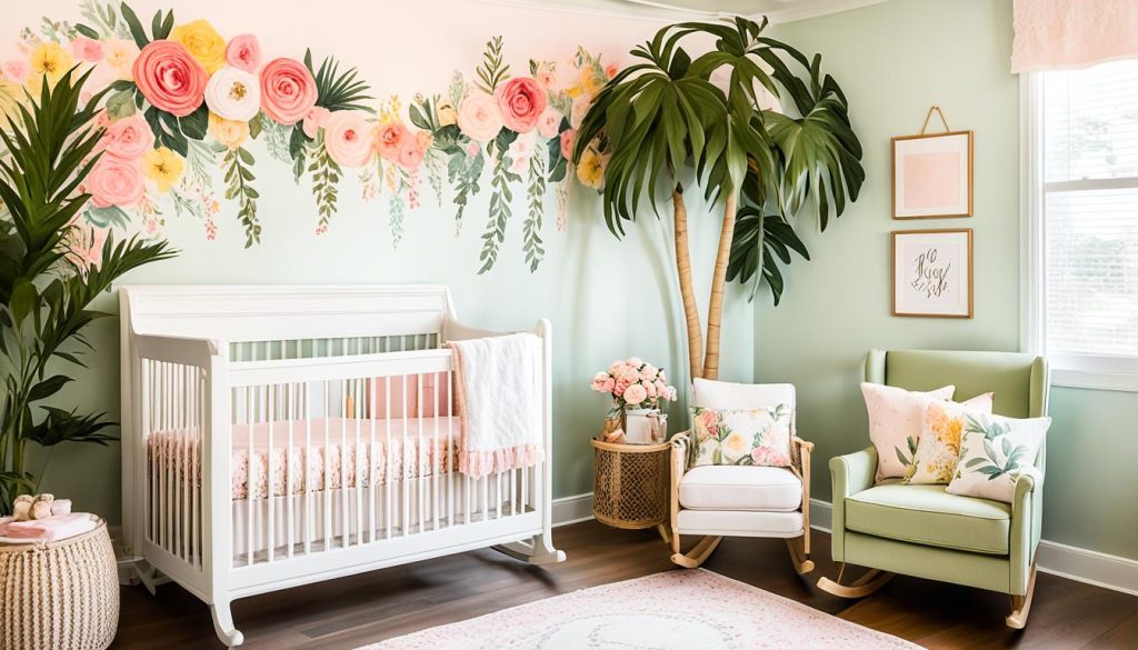 Floral-inspired nursery designs