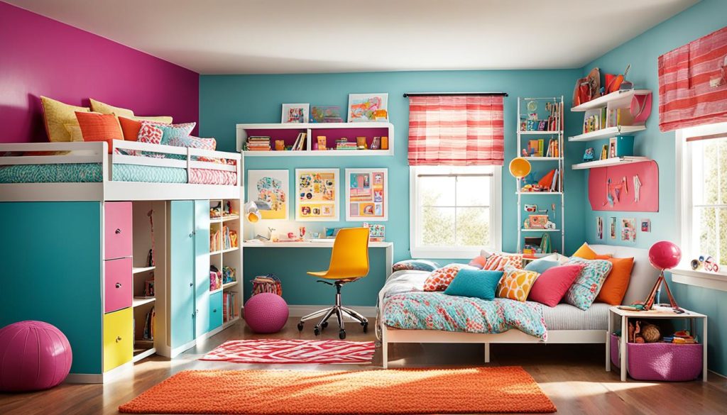 Furniture for active girls bedrooms