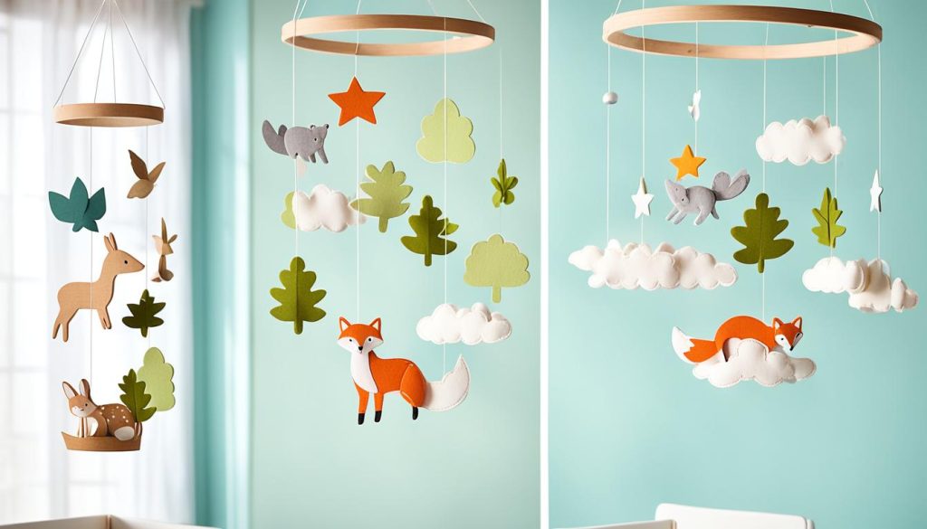 Handmade baby mobiles