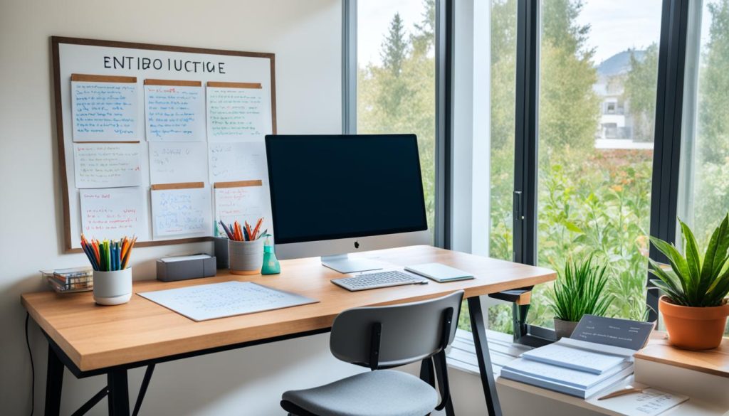 Home office design for remote learning