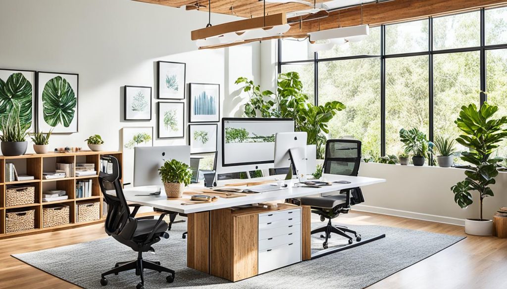 Hybrid workspaces blending work and wellness