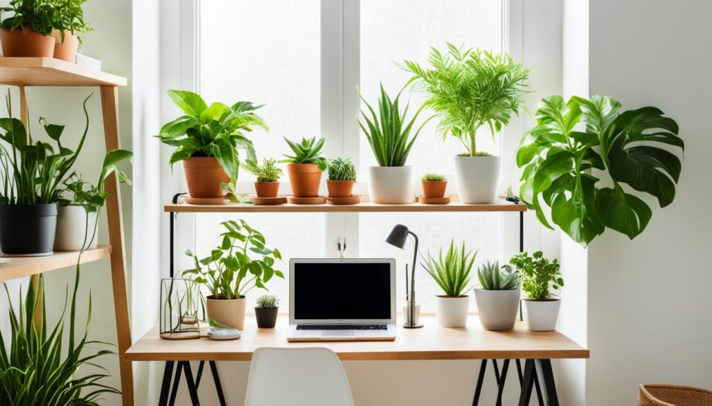 Indoor plants for workspaces