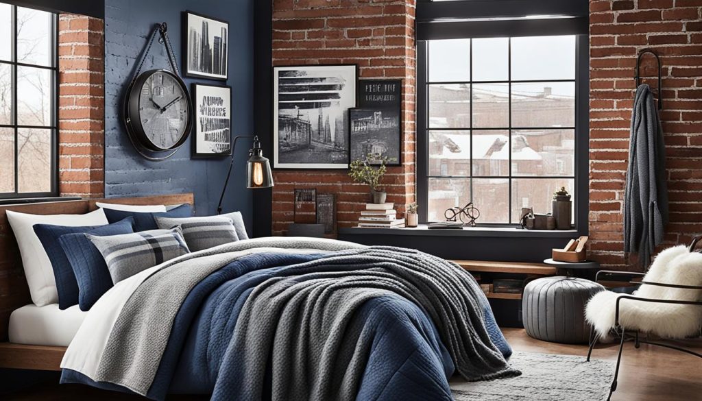 Industrial chic teen bedroom color schemes