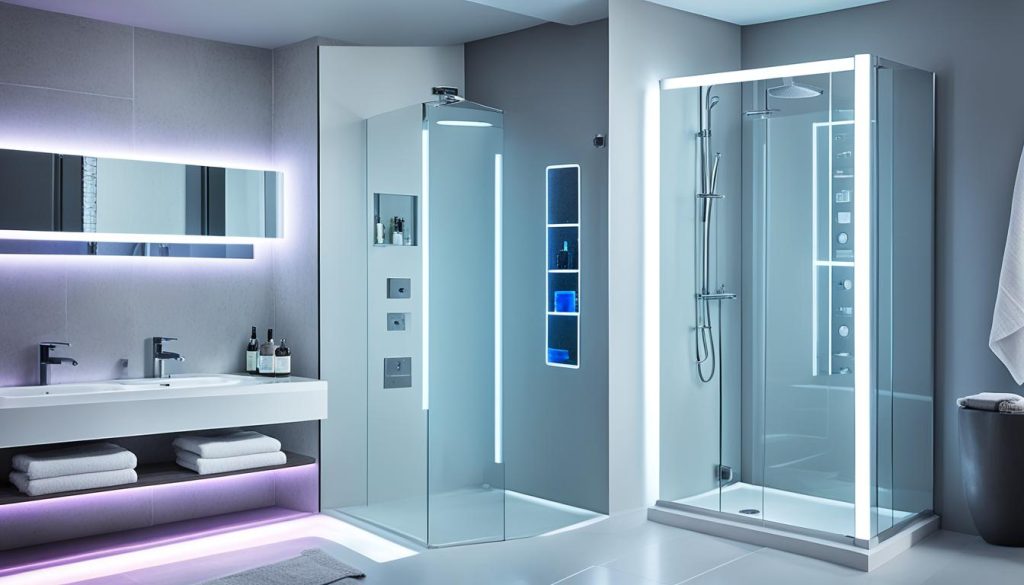 Intelligent lighting systems in bathroom