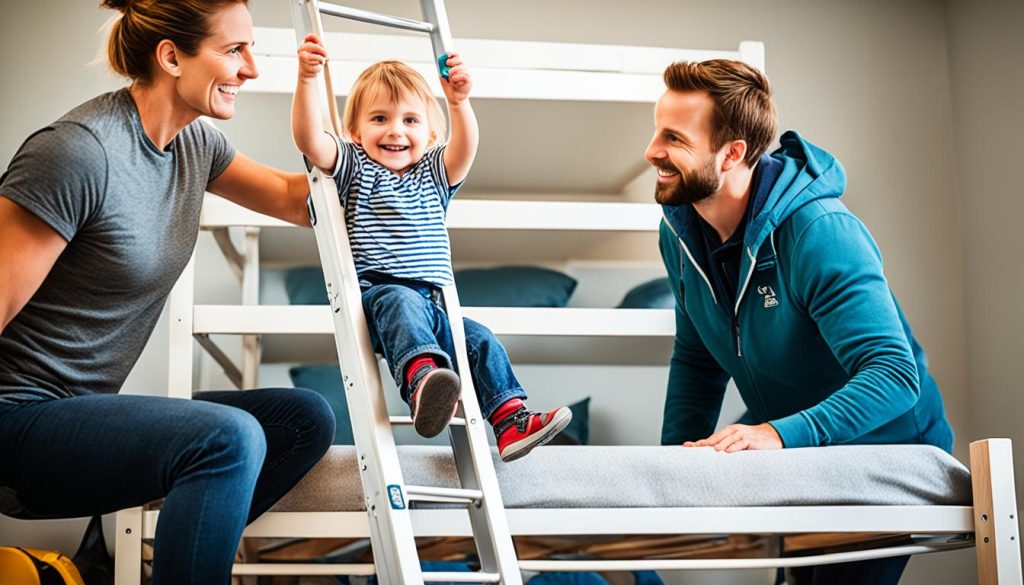 Kids loft bed safety education