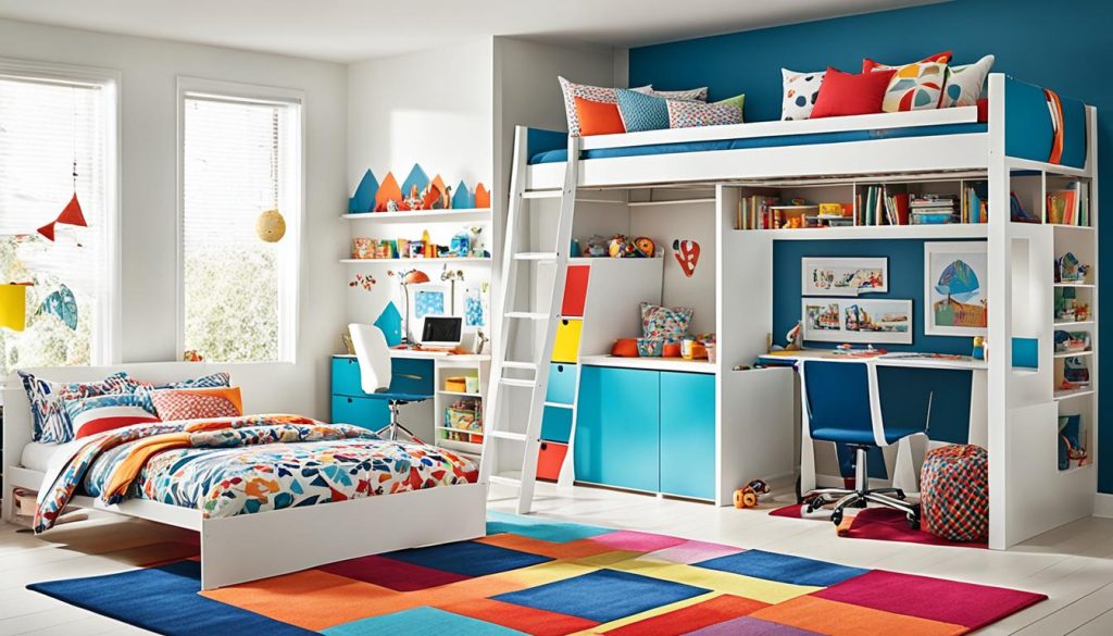 Kids' room loft beds