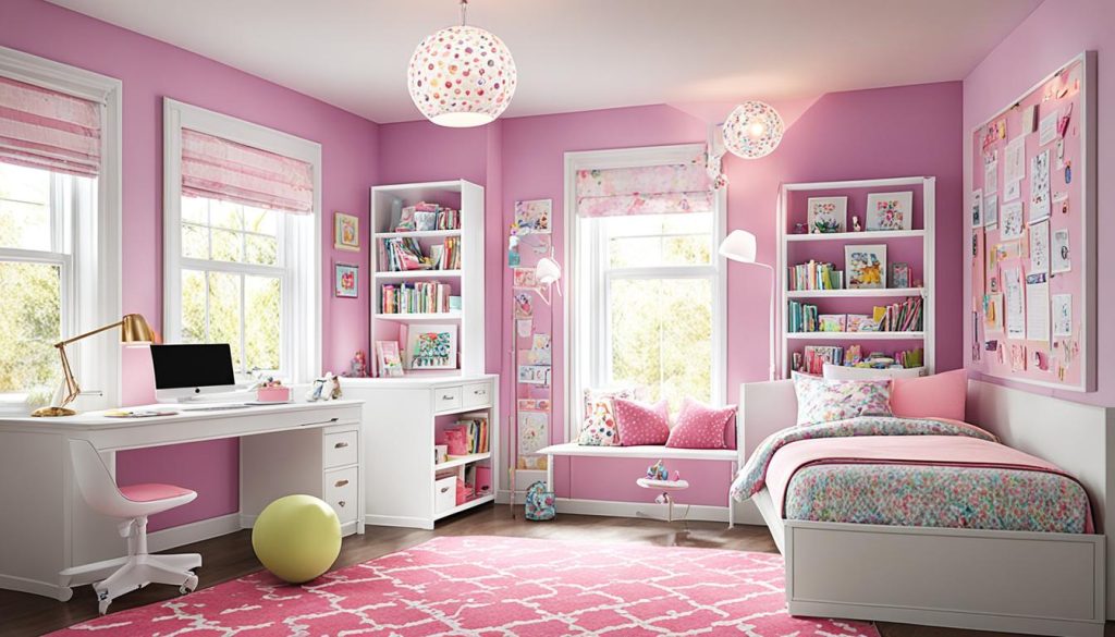 Lighting solutions for girls' bedrooms