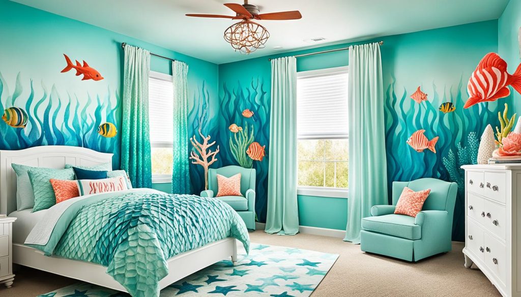 Little Mermaid themed bedroom