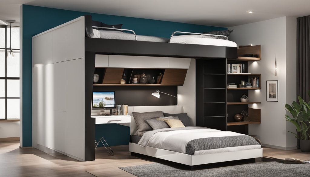 Loft bed designs for maximizing vertical space