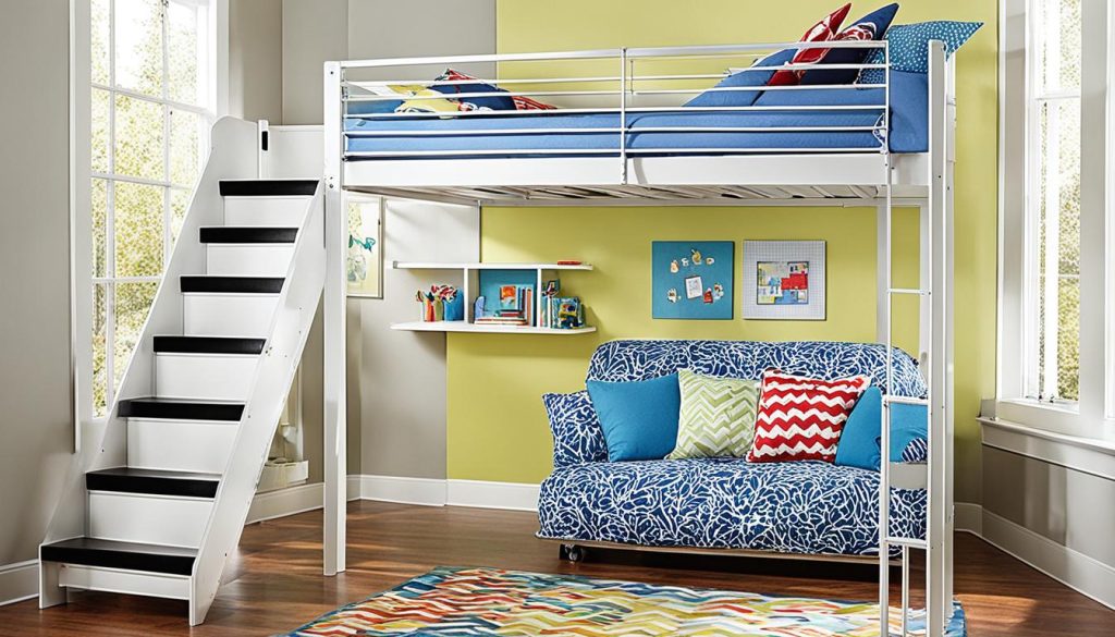 Loft bed for young children