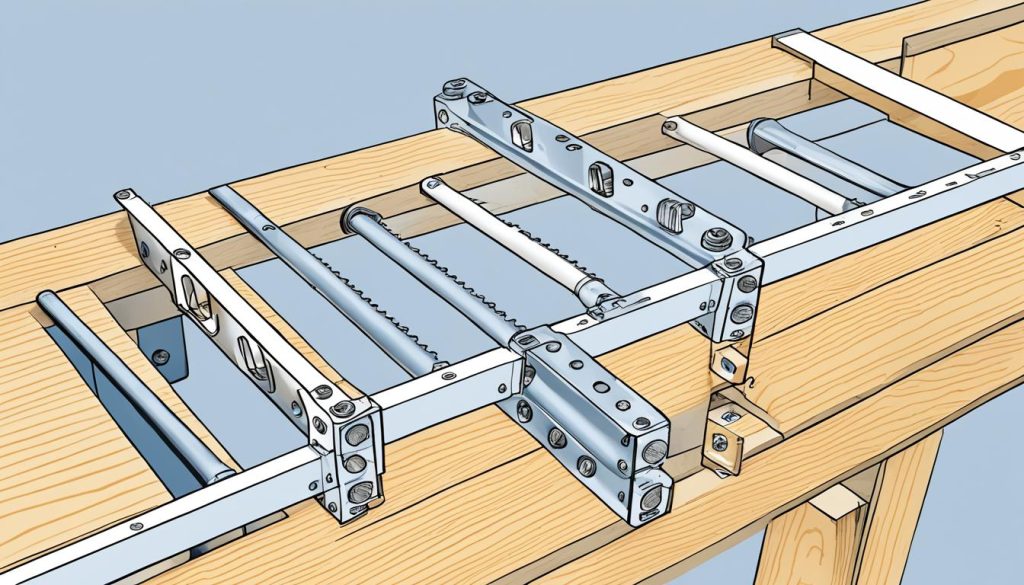 Loft bed ladder construction