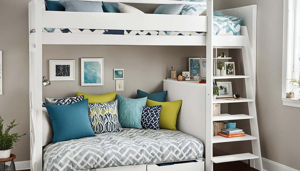 Loft bed maximizing small spaces