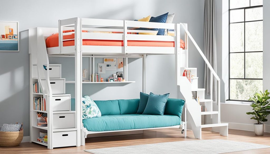 Loft bed safety features