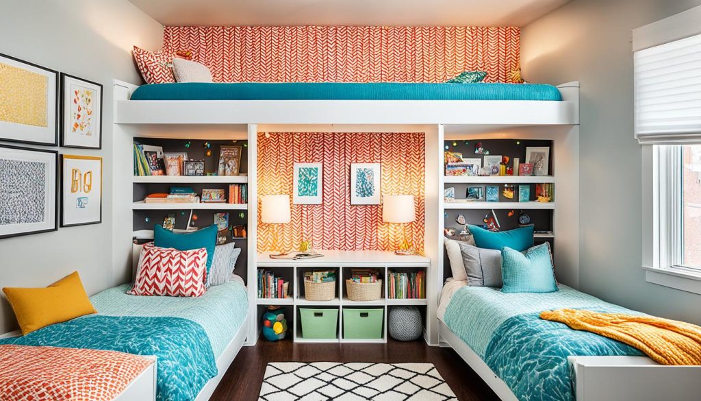 Loft bed shared room ideas