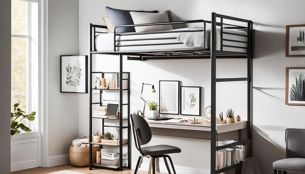 Loft bed space-saving furniture