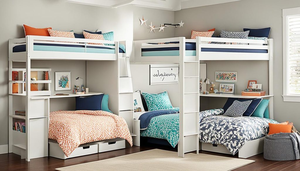 Loft beds for shared sibling bedrooms