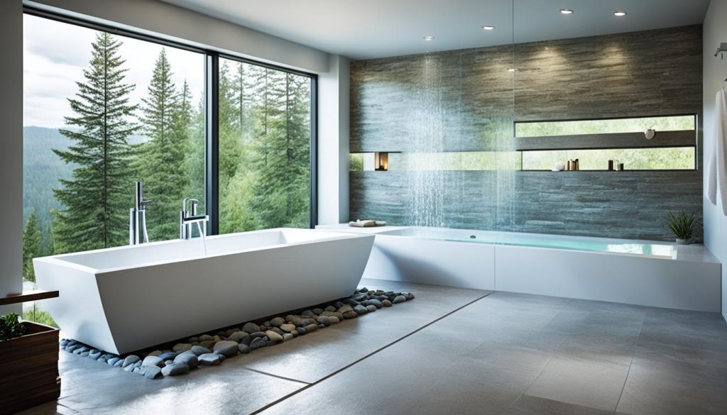 Luxurious bathroom fixtures