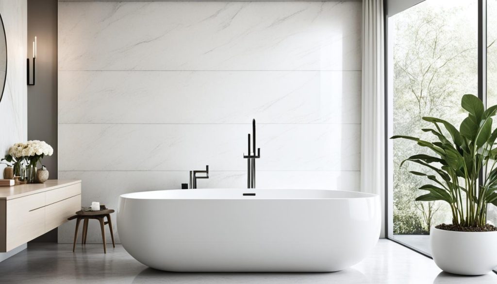 Luxury freestanding bathtub