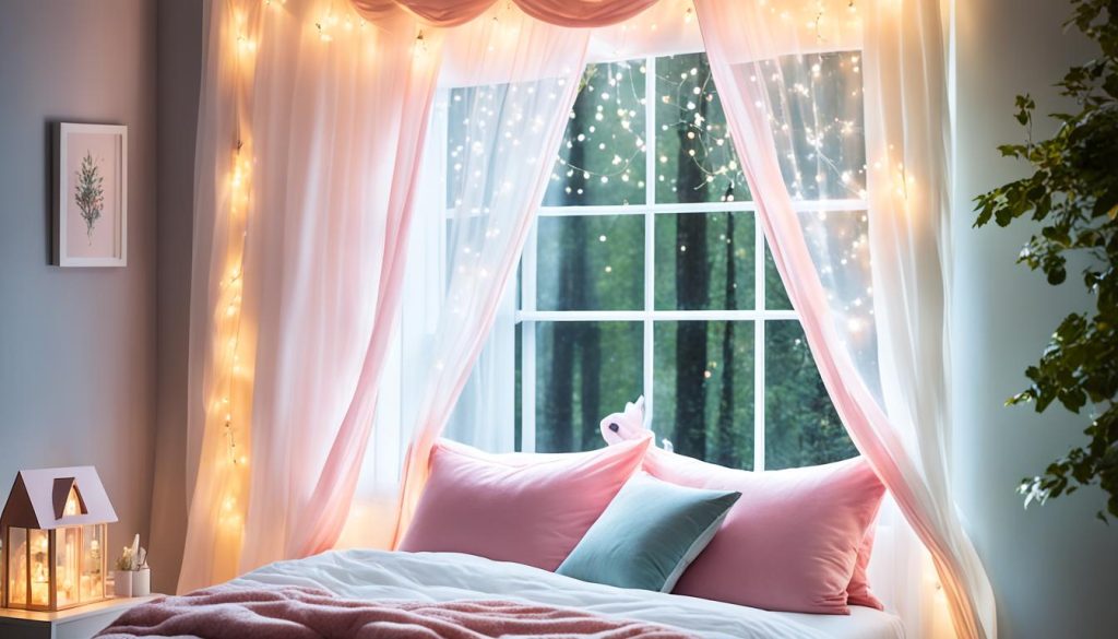 Magical window treatments for girls' bedroom decor