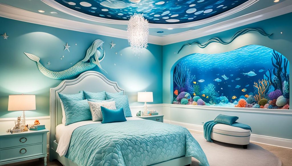 Mermaid-inspired rooms