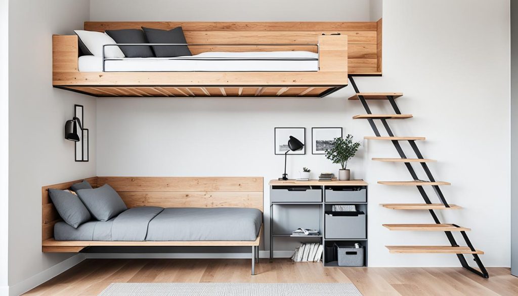 Minimalist loft bed concepts