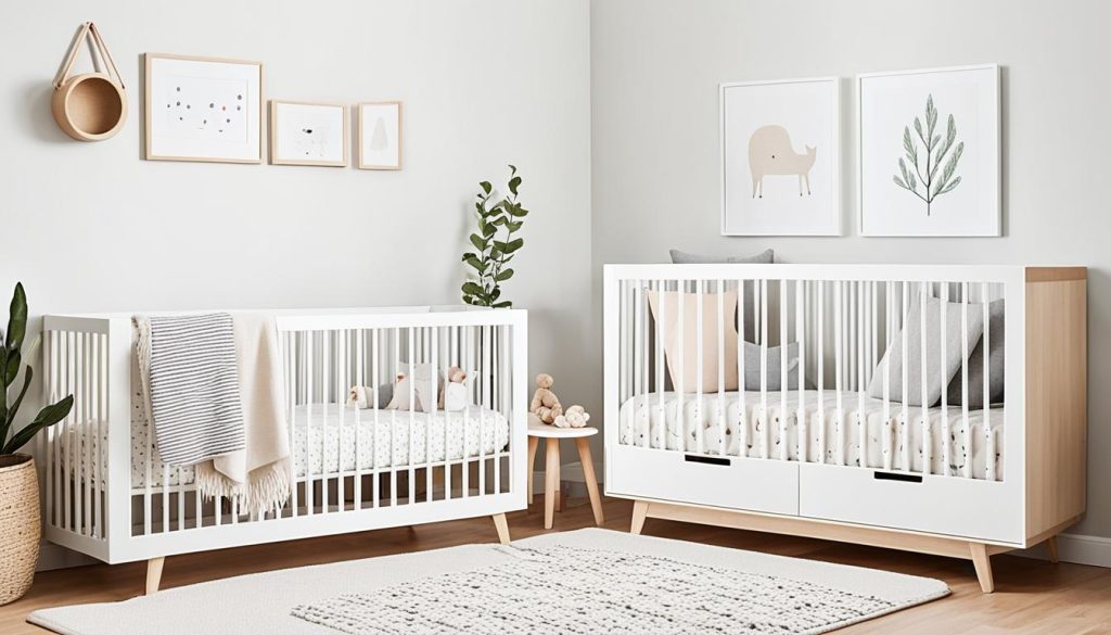 Minimalist nursery with Scandinavian design