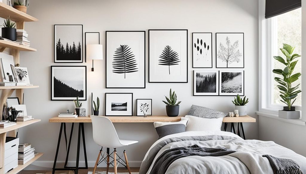 Minimalist teen bedroom decor for artistic teens