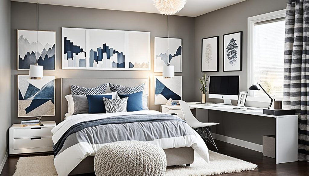 Modern bedroom style with neutral tones