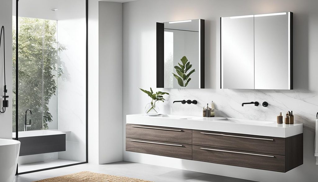 Modern vanity cabinets