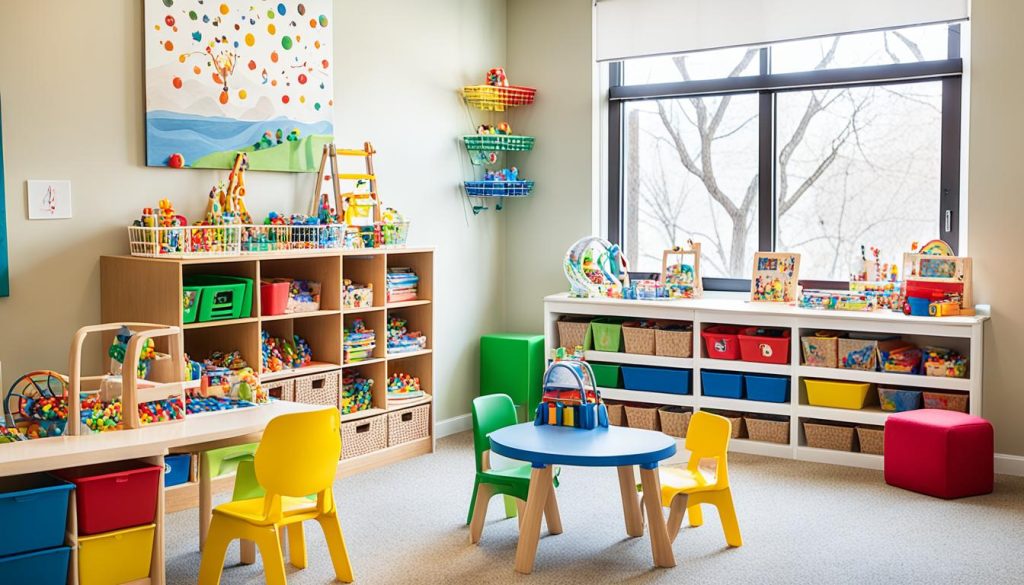 Montessori nursery layout promoting child independence