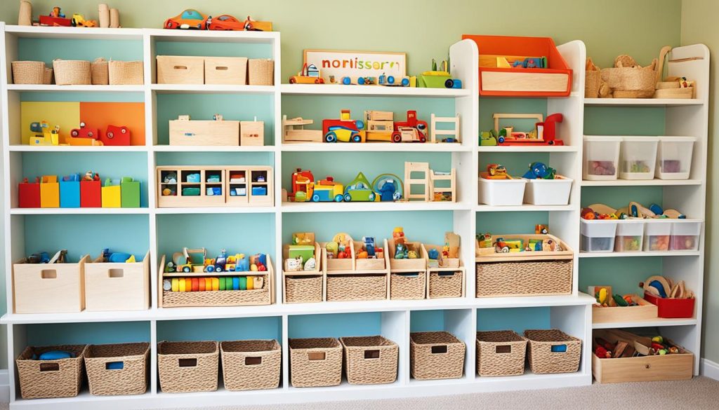 Montessori toy organization