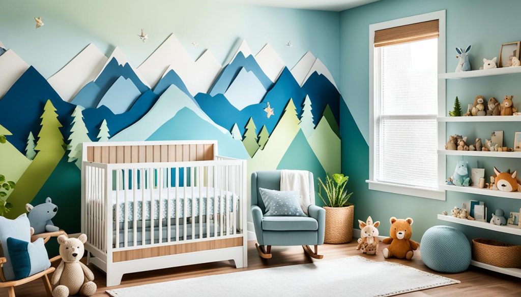 Mountain-inspired nursery theme