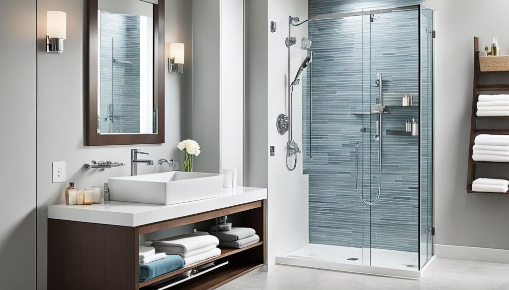 Multi-functional bathroom elements