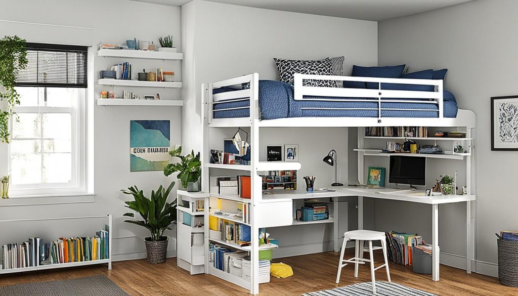 Multi-functional loft beds with desk