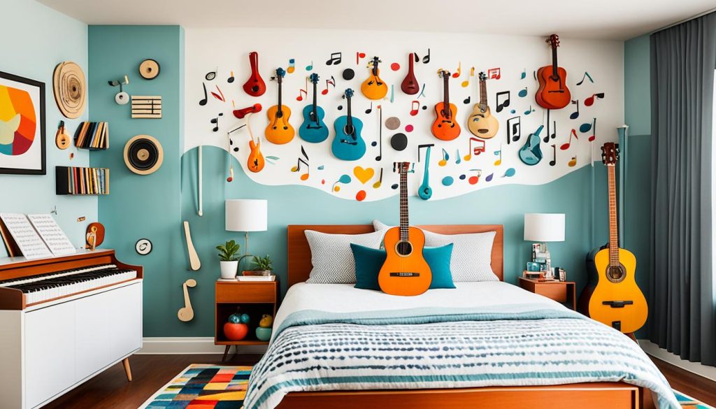 Musical instruments as decor