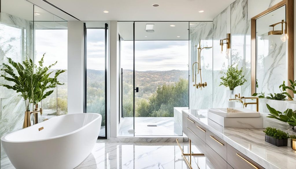 Natural light in bathroom renovation