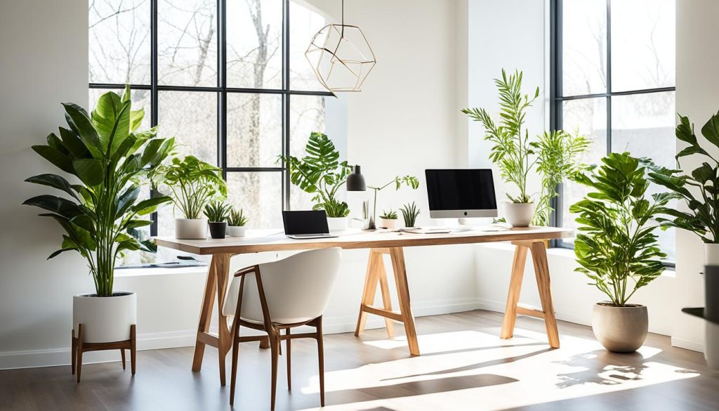 Natural light integration in home office