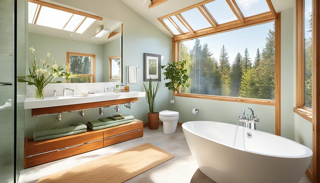 Natural lighting solutions for energy-efficient bathroom design