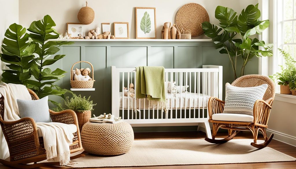 Natural materials in a nature-inspired nursery