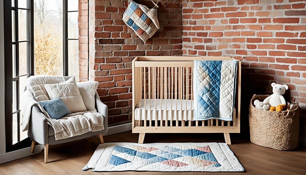 Natural textures in heirloom-inspired nursery