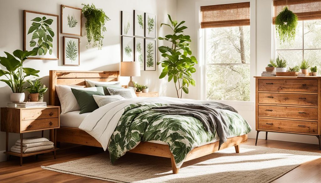 Natural wood elements in teen bedroom