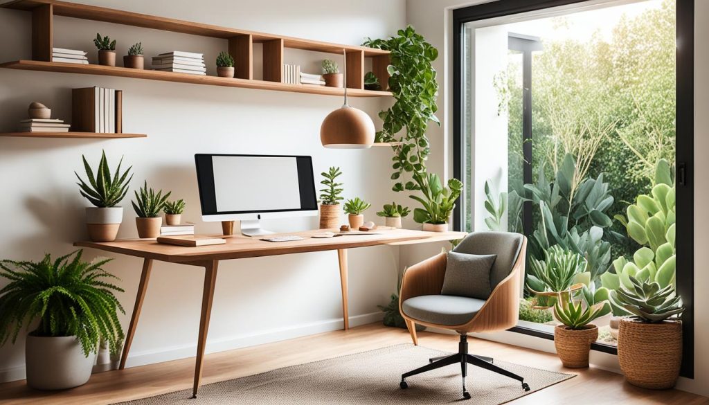 Nature-inspired home office design