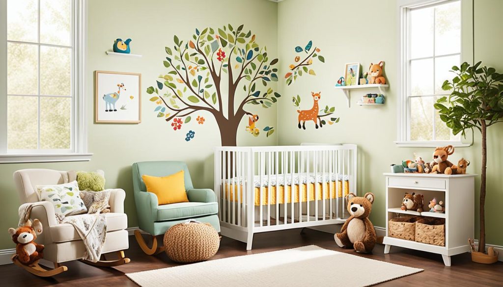 Nature-inspired nursery decor