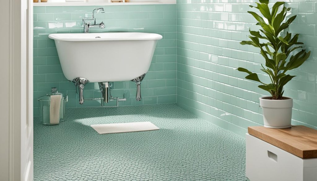 Non-slip bathroom flooring options