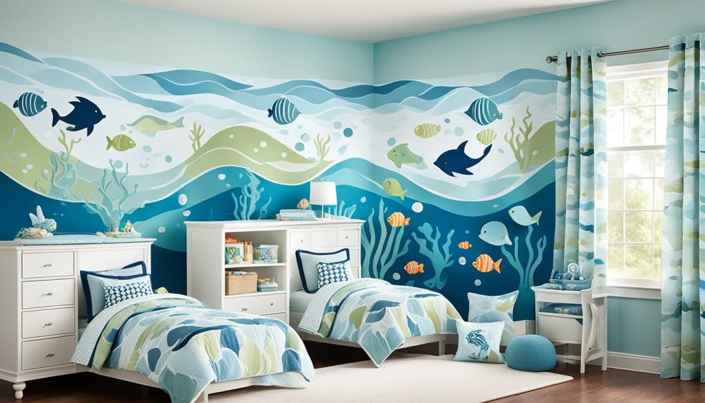 Ocean-inspired nursery theme