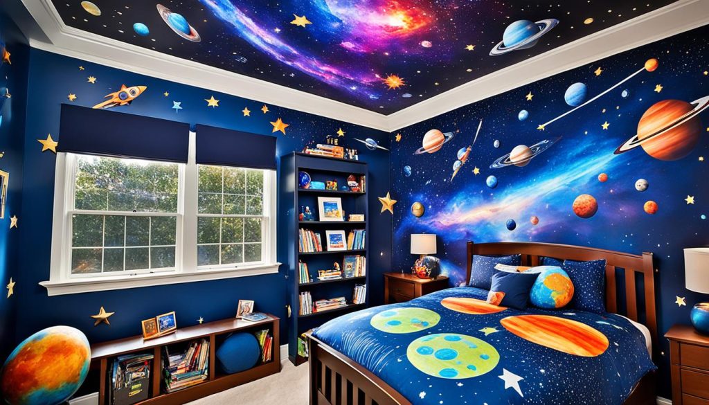 Outer space bedroom design