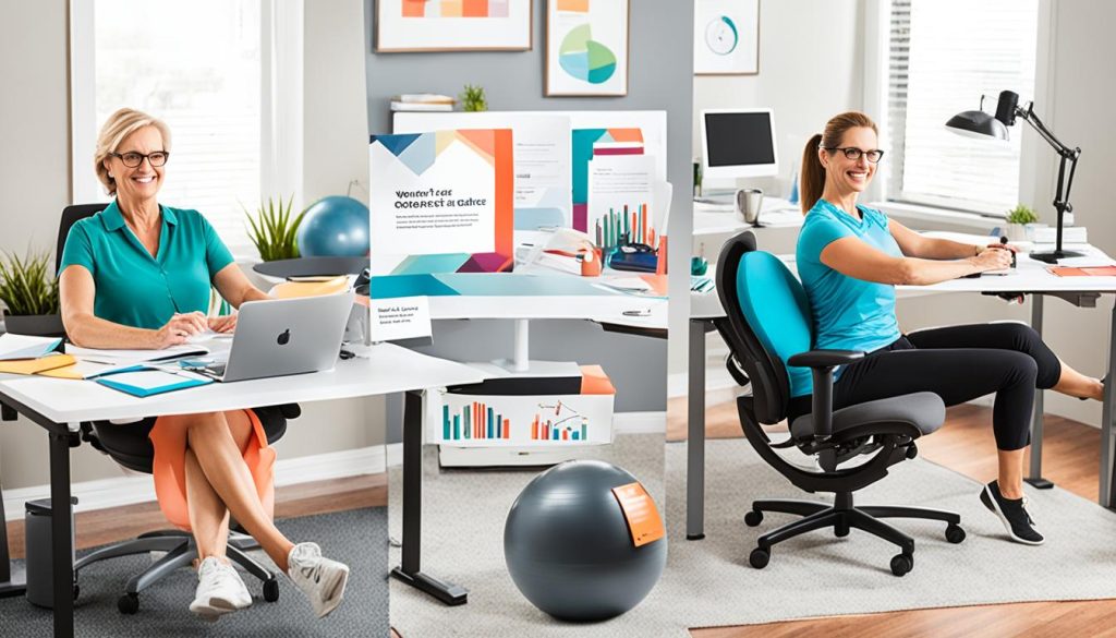 Partner desk setups for different work styles