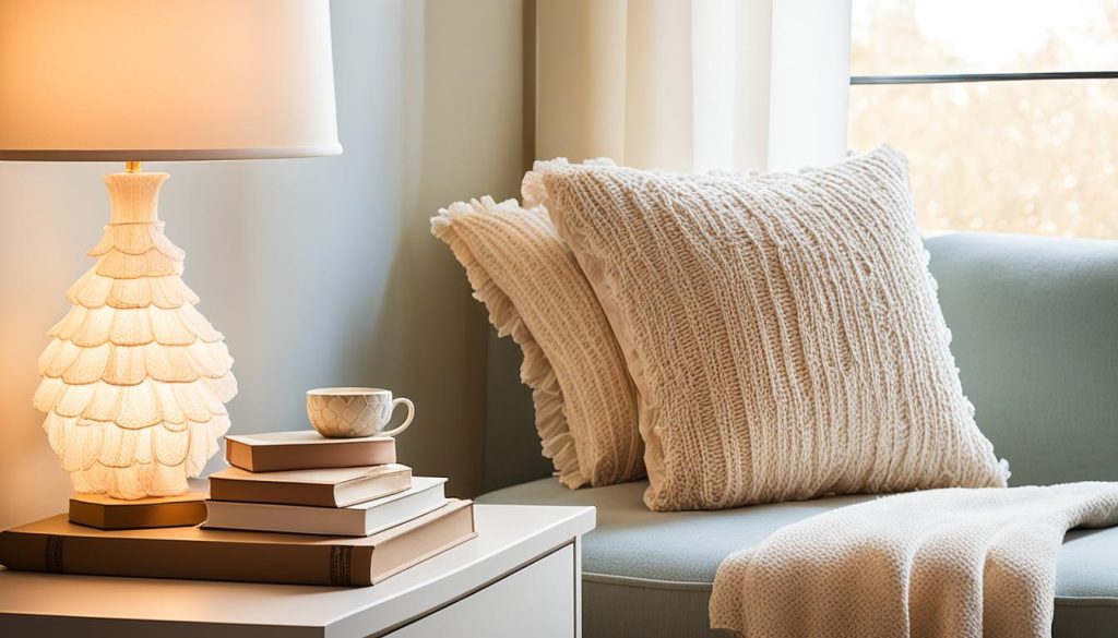 Reading nook lamp for cozy atmosphere